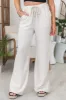 Keep On Dreaming Beige Linen Blend Cargo Pants sold by Pink Lily