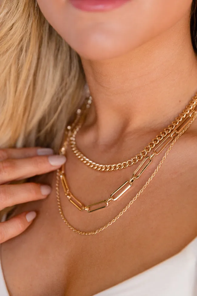 Paperclip Layering Necklace sold by Pink Lily