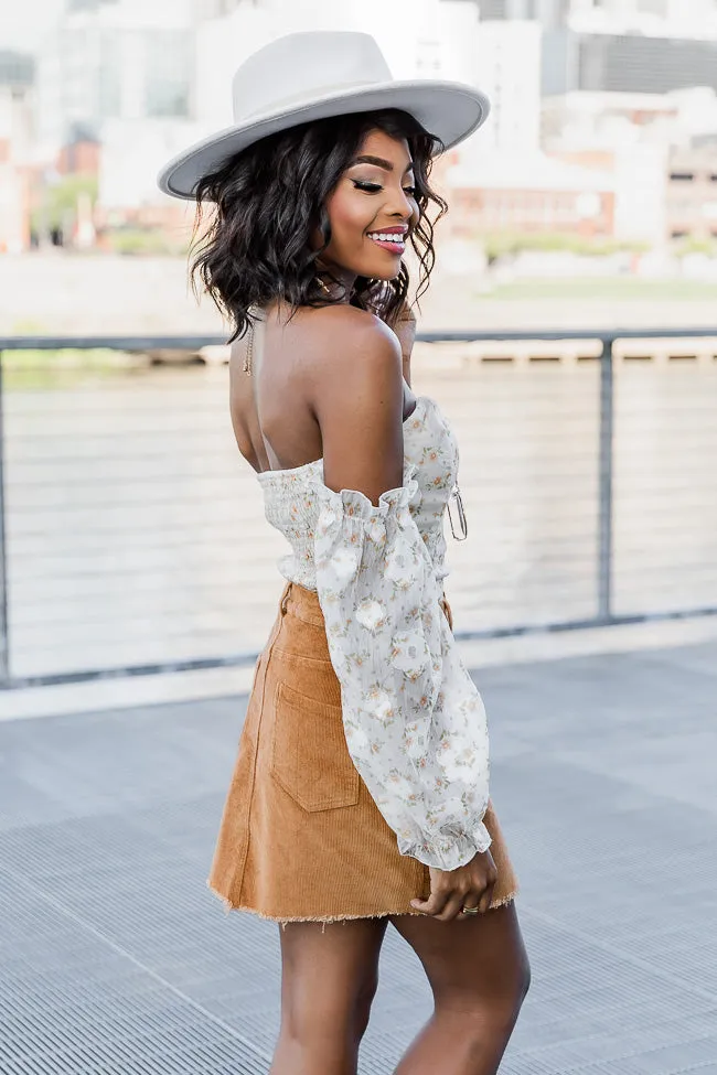 Why Not Me Brown Corduroy Mini Skirt FINAL SALE sold by Pink Lily product image thumbnail 4