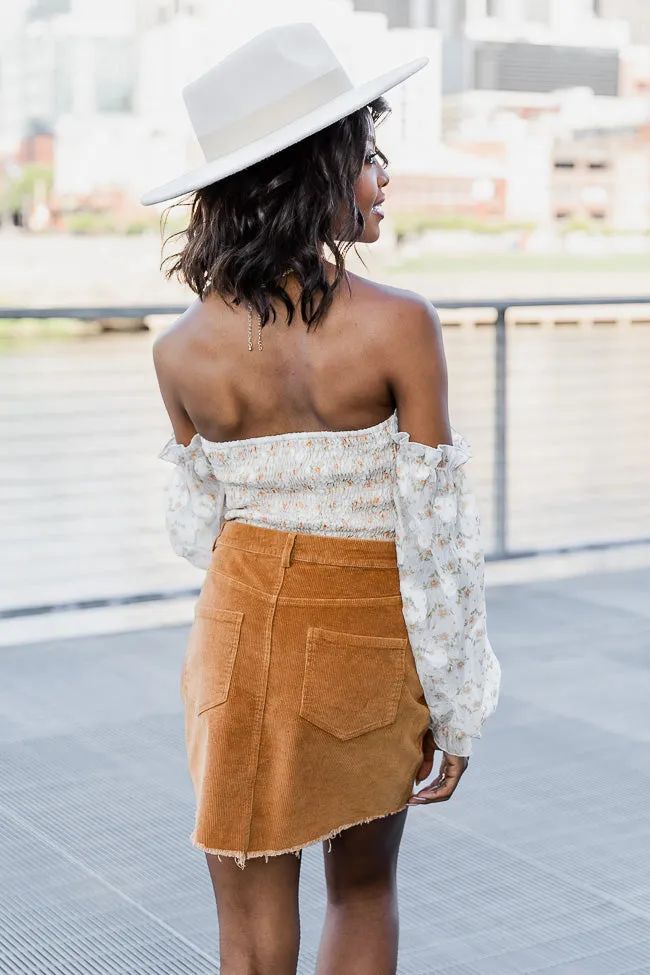 Why Not Me Brown Corduroy Mini Skirt FINAL SALE sold by Pink Lily product image thumbnail 5