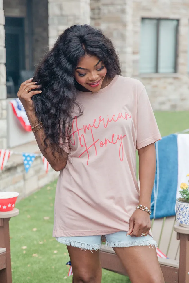 American Honey Peach Graphic Tee sold by Pink Lily product image thumbnail 4