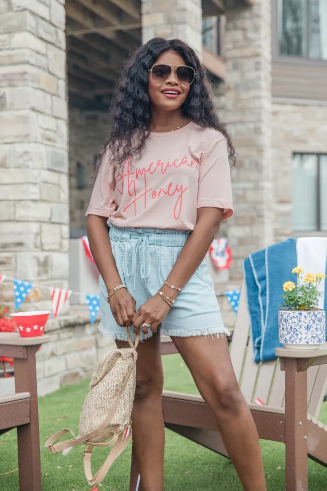 American Honey Peach Graphic Tee sold by Pink Lily product image thumbnail 2