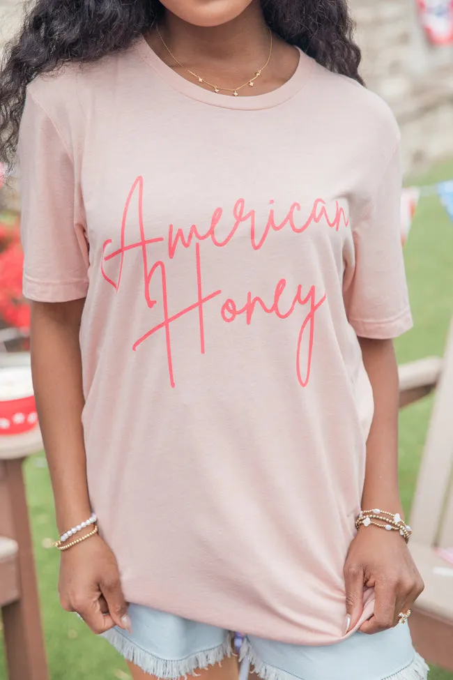 American Honey Peach Graphic Tee sold by Pink Lily product image thumbnail 3