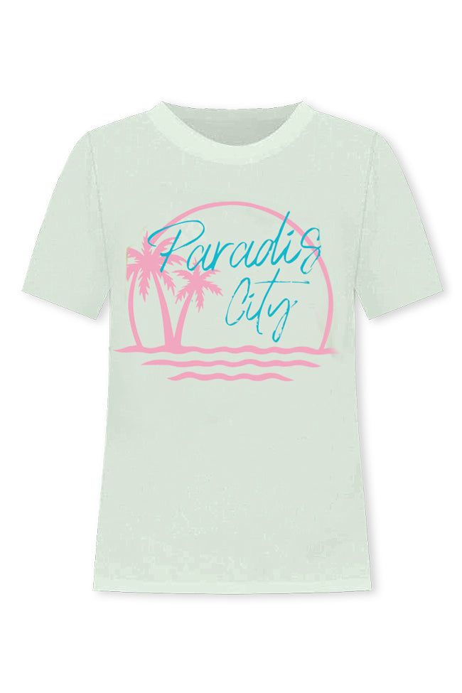 Paradise City Mint Oversized Graphic Tee sold by Pink Lily product image thumbnail 4