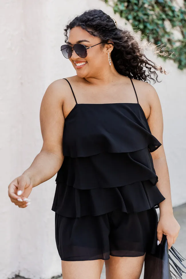 Don't Let Me Go Black Ruffle Romper FINAL SALE sold by Pink Lily product image thumbnail 4
