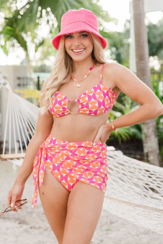 Diamond Girl in Geometric Glam Bikini Top FINAL SALE sold by Pink Lily