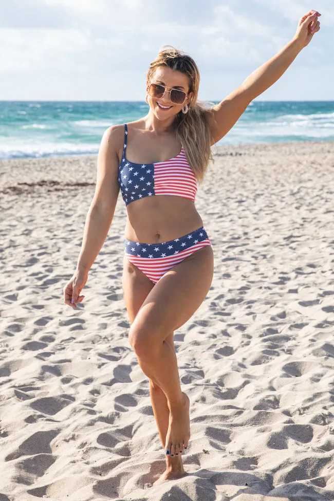 Genuine Style American Flag Bikini Bottoms FINAL SALE sold by Pink Lily product image thumbnail 3