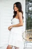 Eyes Like Starlight White Smocked Strapless Romper FINAL SALE sold by Pink Lily