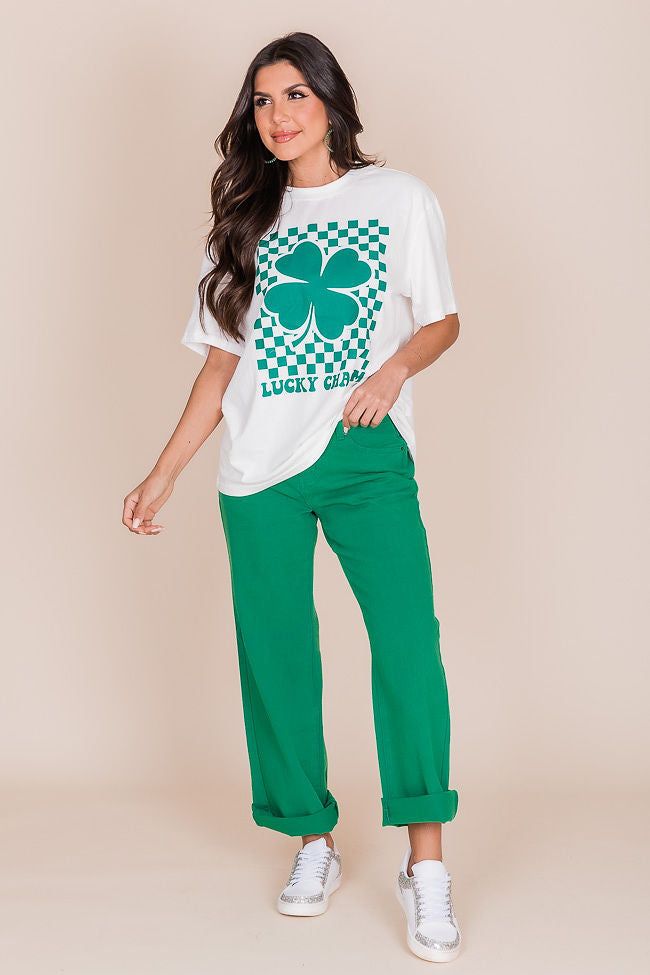 Lucky Charm White Oversized Tee sold by Pink Lily product image thumbnail 2