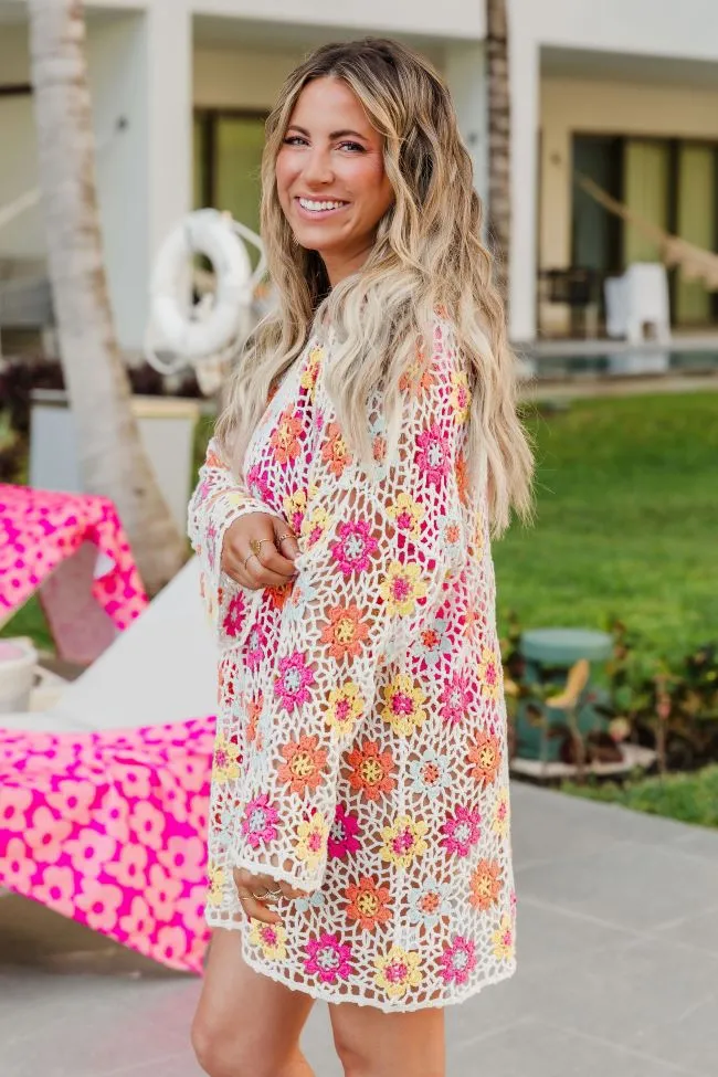 Isla Mujeres Floral Crochet Dress Krista Horton X Pink Lily sold by Pink Lily product image thumbnail 3
