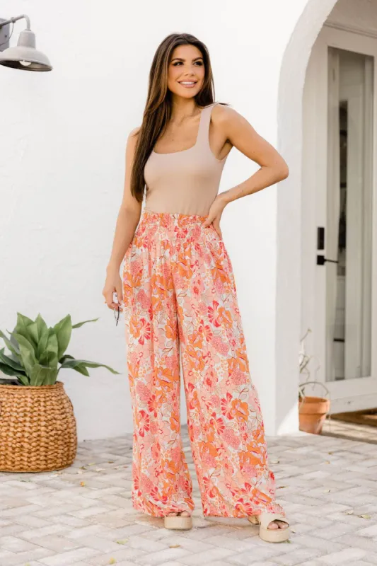 Beautiful Soul Pant in Sarasota Red Floral Print FINAL SALE sold by Pink Lily