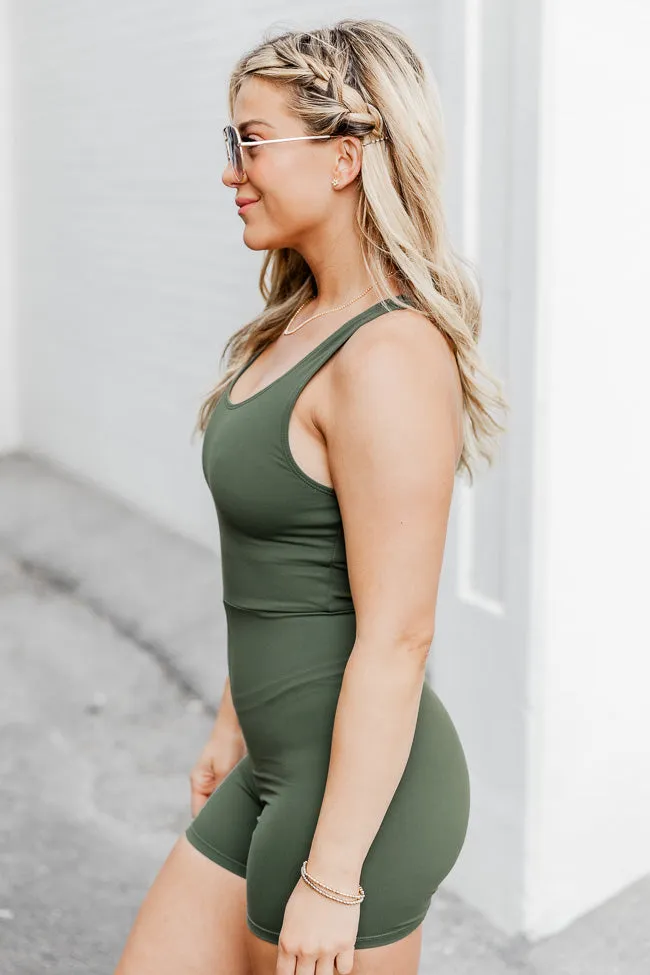 She's A Go Getter Olive Active Onesie FINAL SALE sold by Pink Lily product image thumbnail 3