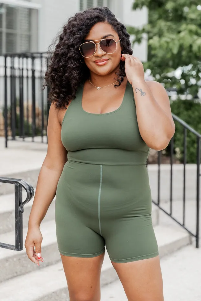 She's A Go Getter Olive Active Onesie FINAL SALE sold by Pink Lily product image thumbnail 5