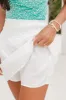 Lifetime Chance Ivory Smocked Waist Eyelet Skort FINAL SALE sold by Pink Lily