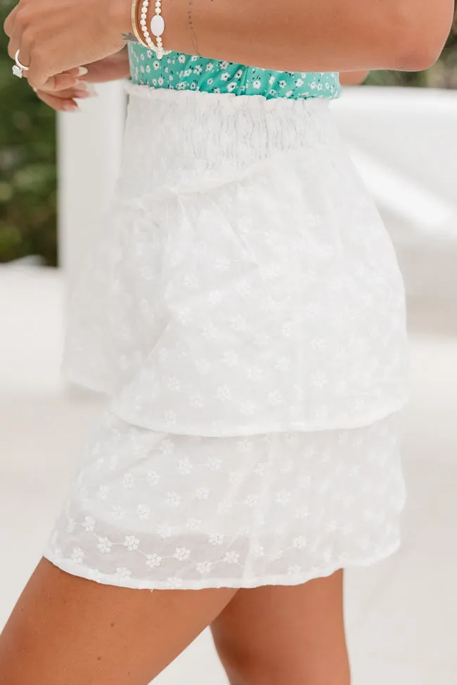 Lifetime Chance Ivory Smocked Waist Eyelet Skort FINAL SALE sold by Pink Lily product image thumbnail 5