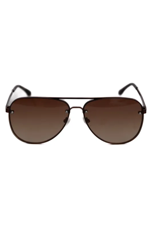 Jade Metallic Brown Sunglasses FINAL SALE sold by Pink Lily