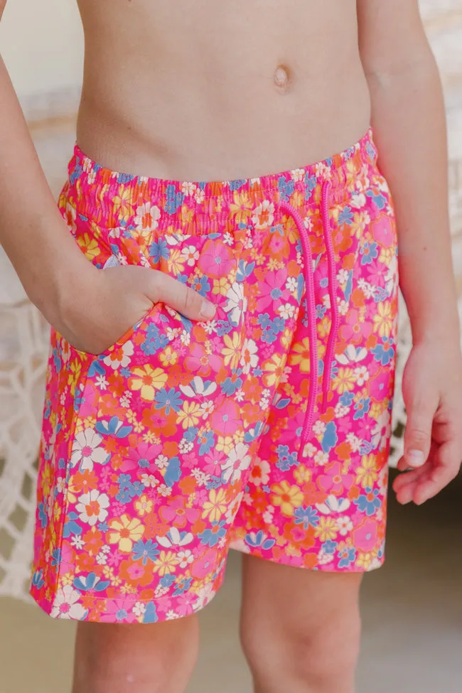 Boy's The Horton Floral Swim Trunks Krista Horton X Pink Lily sold by Pink Lily product image thumbnail 2