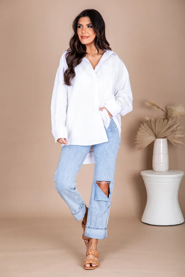 Now And Then Ivory Button Front Blouse FINAL SALE sold by Pink Lily product image thumbnail 2