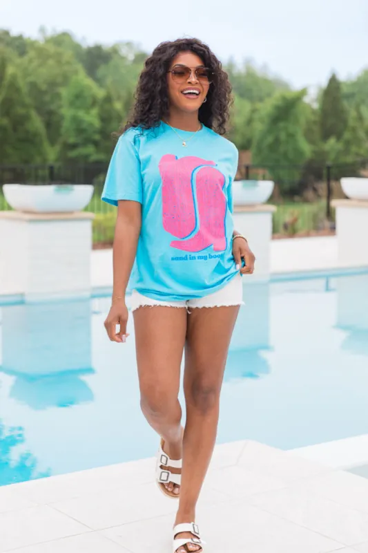 Sand In My Boots Sapphire Comfort Colors Graphic Tee sold by Pink Lily