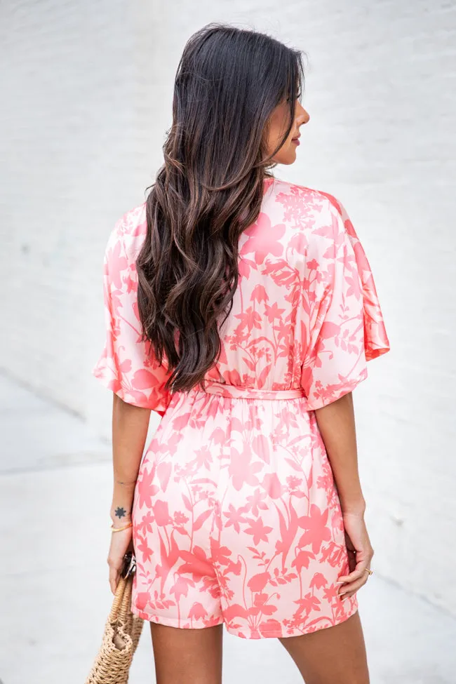 Total Upgrade Pink Floral Romper FINAL SALE sold by Pink Lily product image thumbnail 4