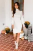 Excited For This Cream Turtleneck Sweater Dress FINAL SALE sold by Pink Lily