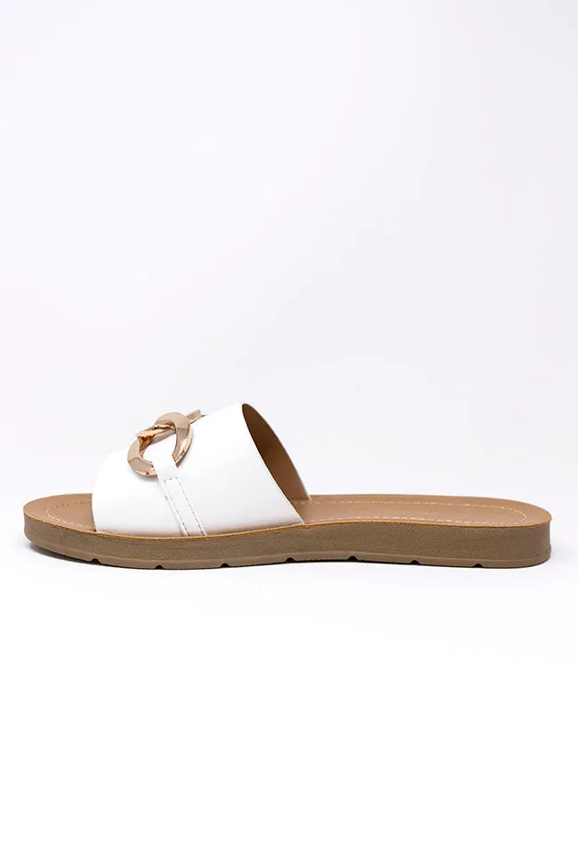 Bree White Chain Sandals FINAL SALE sold by Pink Lily product image thumbnail 5