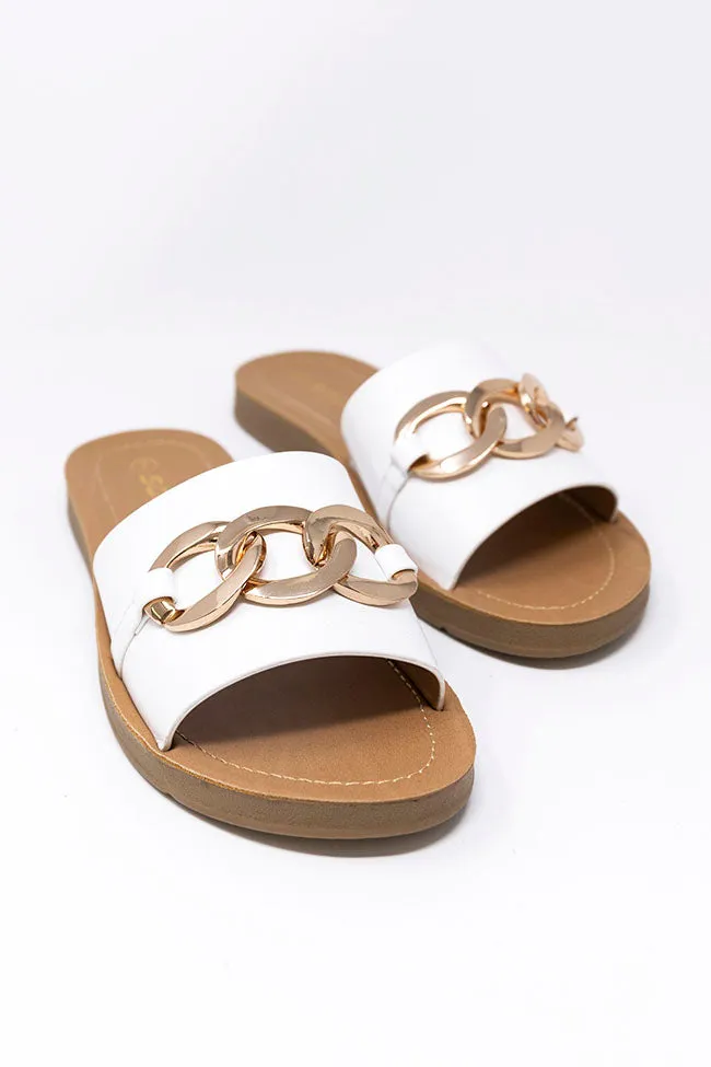 Bree White Chain Sandals FINAL SALE sold by Pink Lily product image thumbnail 3
