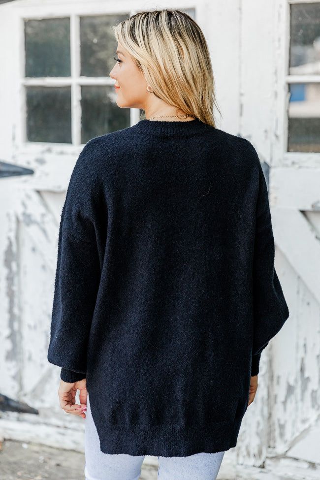 Never Wanna Go Black Pocketed Oversized Sweater sold by Pink Lily product image thumbnail 5