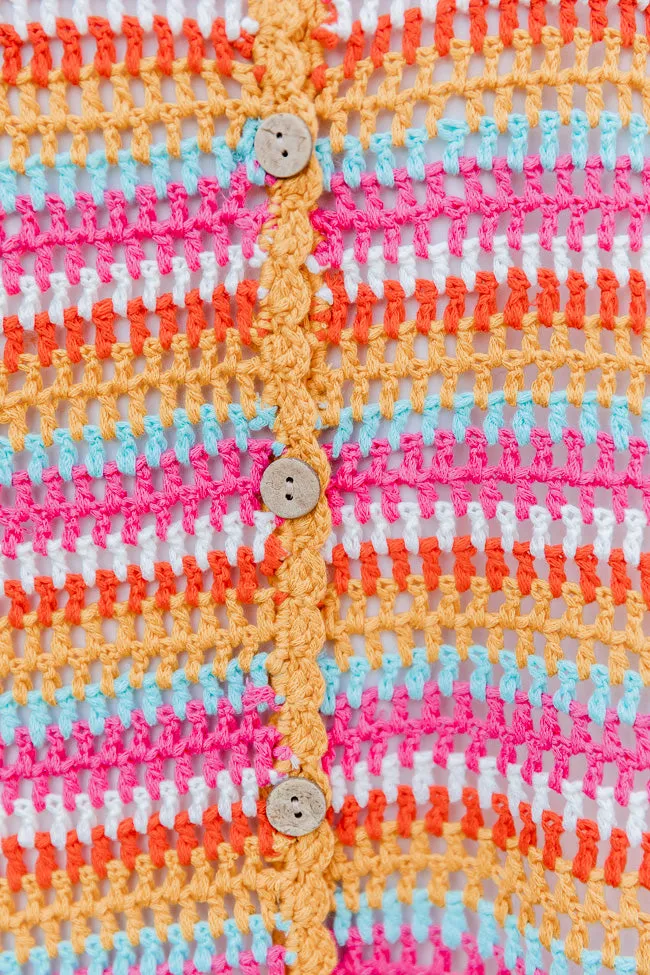 A Colorful Life Multi Stripe Crochet Mini Dress With Slip Lining FINAL SALE sold by Pink Lily product image thumbnail 5