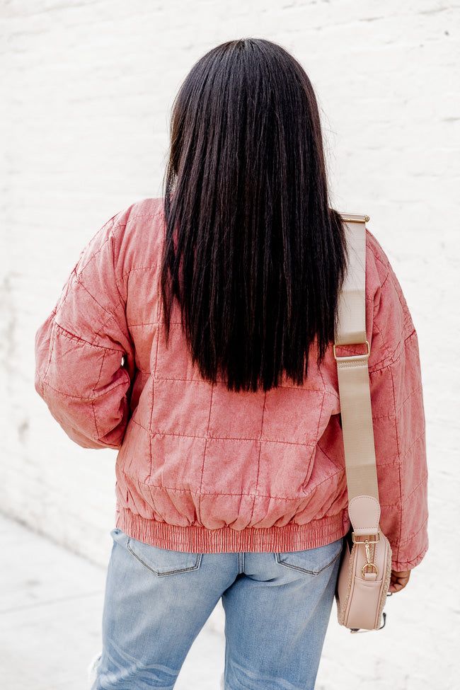 Easy To Believe Mauve Quilted Jacket FINAL SALE sold by Pink Lily product image thumbnail 4