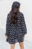 A Different World Black Floral Shirt Dress FINAL SALE sold by Pink Lily