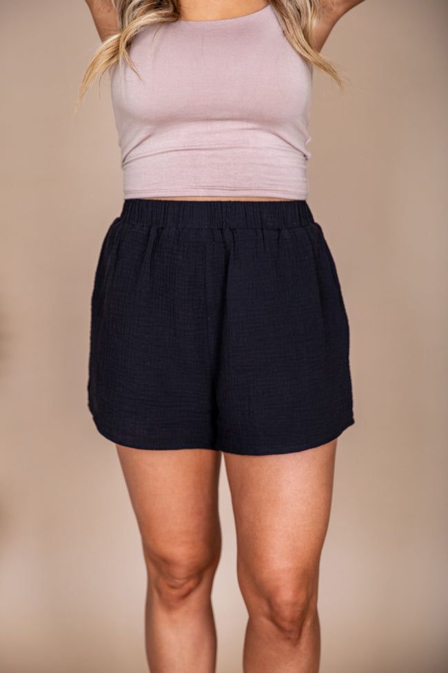 Open Mentality Black Gauze Shorts sold by Pink Lily product image thumbnail 2