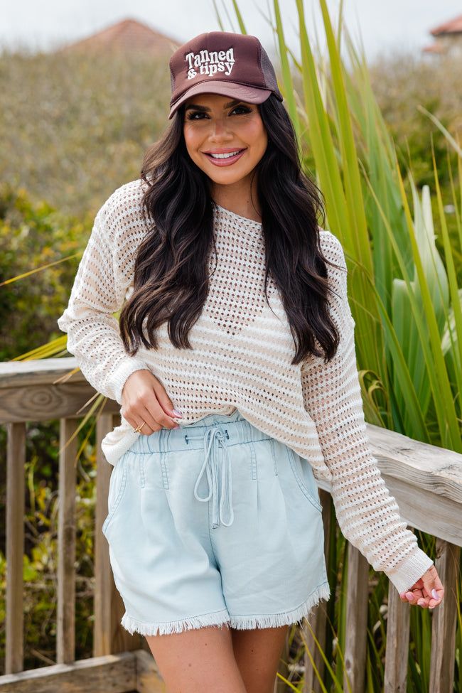 Tanned and Tipsy Brown Trucker Hat sold by Pink Lily product image thumbnail 4