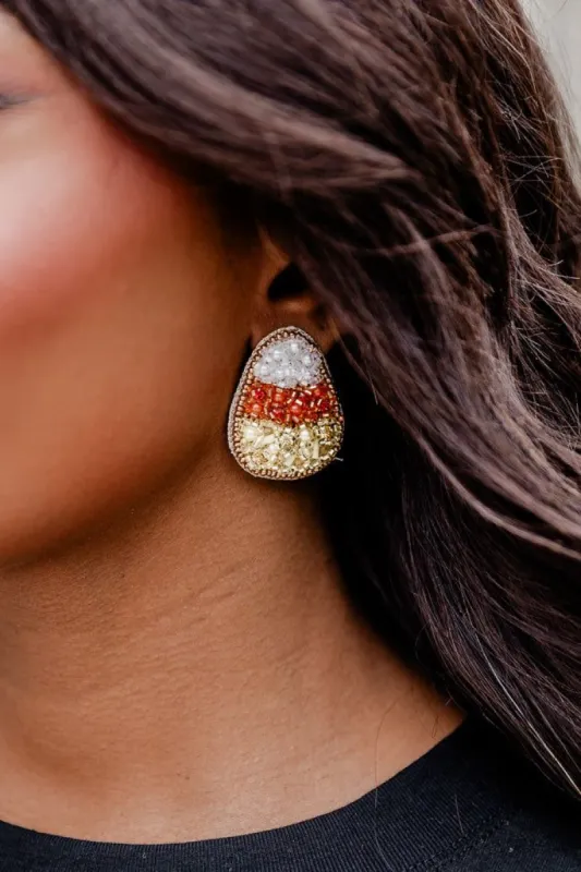 Candy Corn Stud Earrings sold by Pink Lily