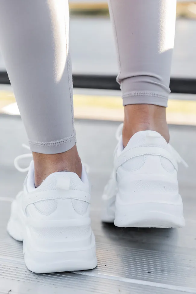 Tessa White Chunky Sneakers FINAL SALE sold by Pink Lily product image thumbnail 2