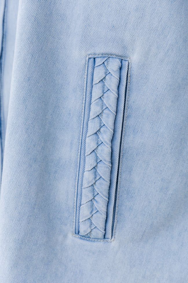 Start Looking Light Wash Chambray Dress FINAL SALE sold by Pink Lily product image thumbnail 3