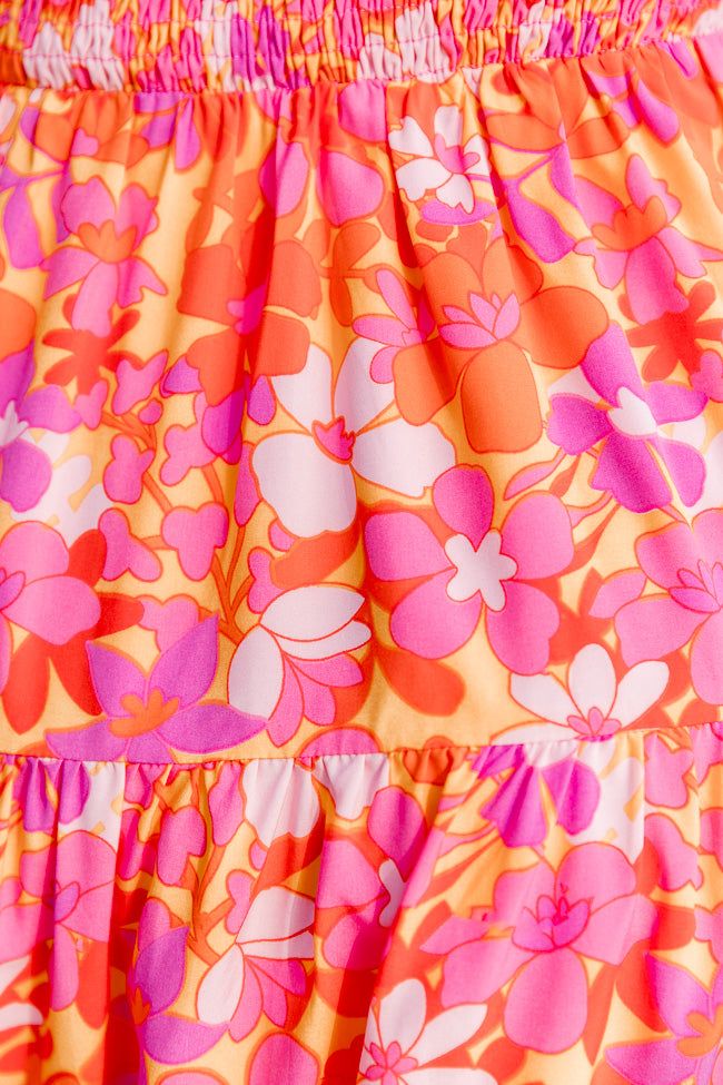 Need You More Red Tropical Printed Babydoll Dress sold by Pink Lily product image thumbnail 3
