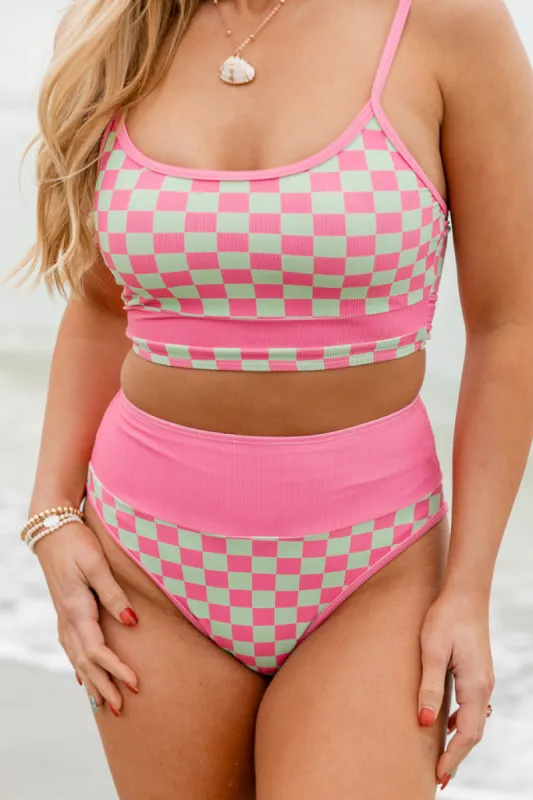 Meant For You In Watermelon Crawl Swimsuit Bikini Bottoms sold by Pink Lily