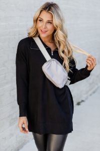 Places To Go Grey Belt Bag FINAL SALE sold by Pink Lily