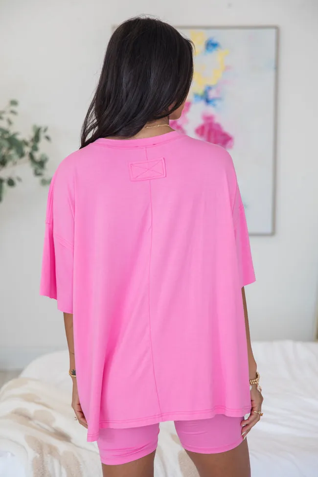 Miss My Boyfriend Lounge T-Shirt and Shorts Set sold by Pink Lily product image thumbnail 4