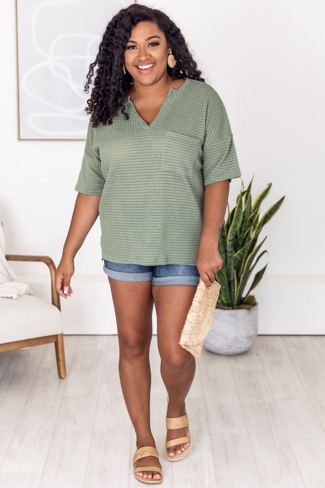 Know She's Wonderful Sage Blouse FINAL SALE sold by Pink Lily product image thumbnail 9