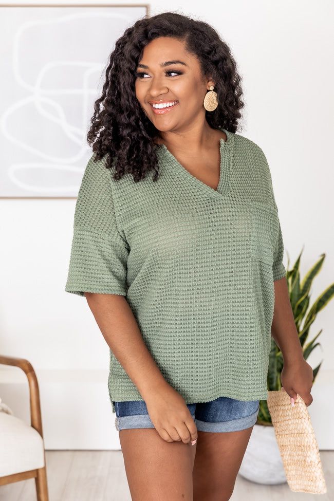 Know She's Wonderful Sage Blouse FINAL SALE sold by Pink Lily product image thumbnail 10