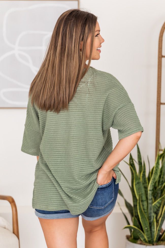 Know She's Wonderful Sage Blouse FINAL SALE sold by Pink Lily product image thumbnail 8