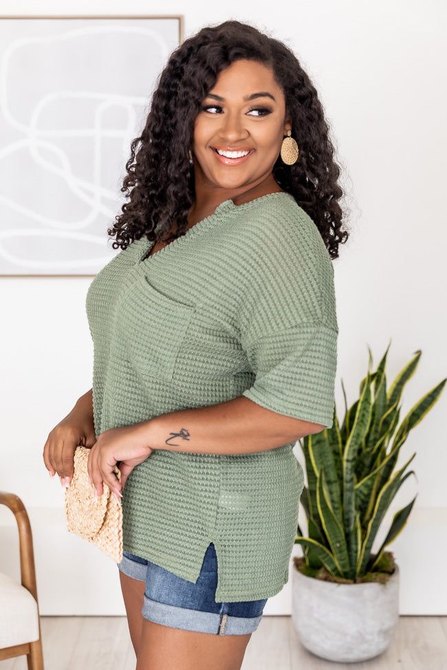 Know She's Wonderful Sage Blouse FINAL SALE sold by Pink Lily product image thumbnail 11