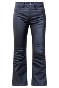 You Used To Call Black Faux Leather Cropped Bootcut Pants FINAL SALE sold by Pink Lily