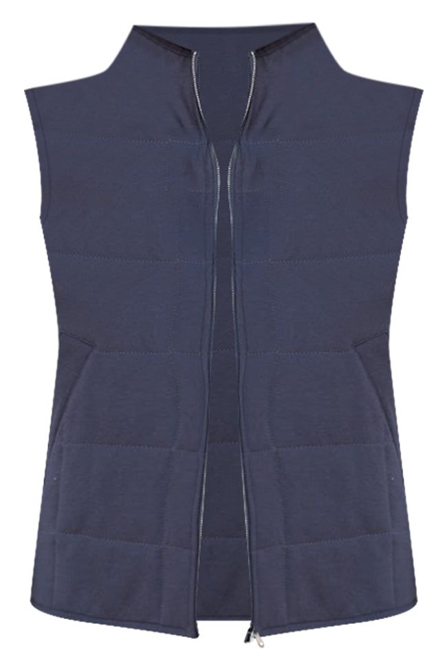 Cozy Zone Charcoal Quilted Vest FINAL SALE sold by Pink Lily product image thumbnail 9