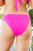 Ride A Wave Pink Ribbed Low Rise Cheeky Bikini Bottoms FINAL SALE sold by Pink Lily