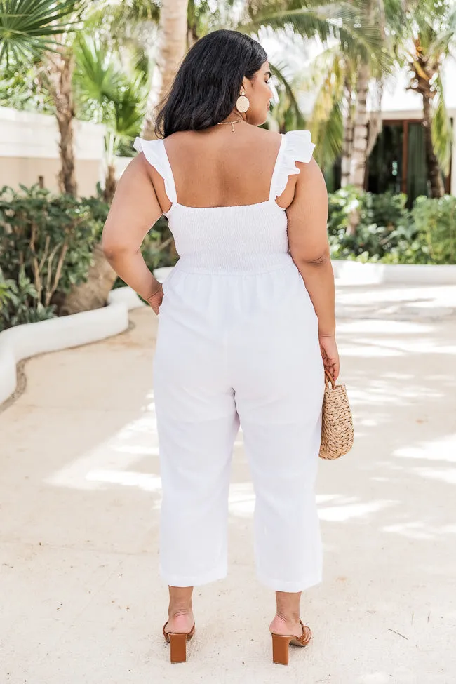 Perfectly Poised White Jumpsuit FINAL SALE sold by Pink Lily product image thumbnail 4