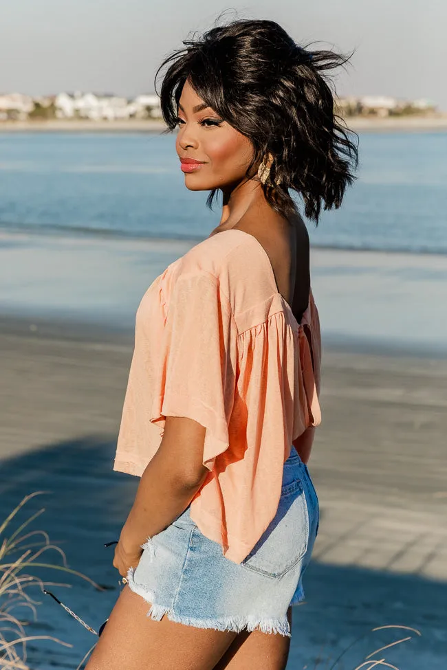 In Your Favor Orange Knit Tee FINAL SALE sold by Pink Lily product image thumbnail 3