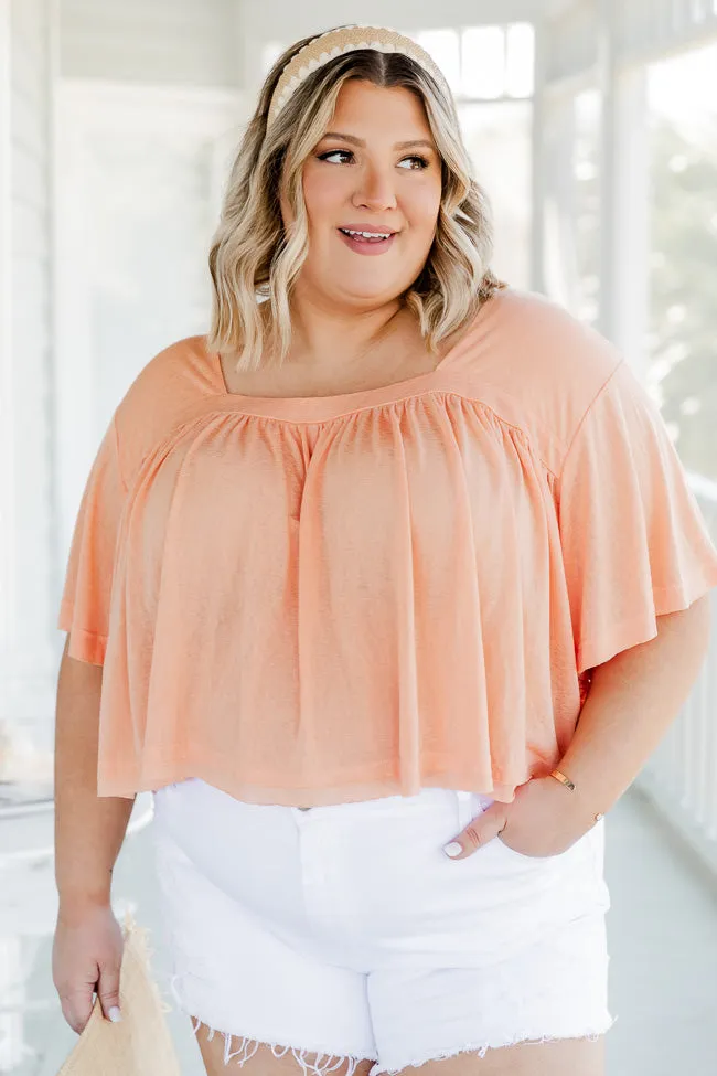 In Your Favor Orange Knit Tee FINAL SALE sold by Pink Lily product image thumbnail 5